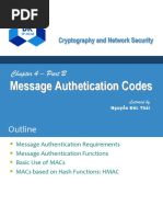 Message Authentication Codes