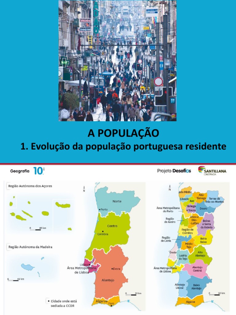 Mapa da distribuição da população brasileira em Portugal por distritos