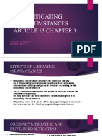 Mitigating Circumstances Article 13 Chapter 3: Guindalos, Sharon Bscrim - Inte'L 3