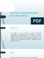 Análisis de Argumentaciones Del Ámbito Público