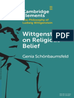 Wittgenstein On Religious Belief: Genia Schönbaumsfeld