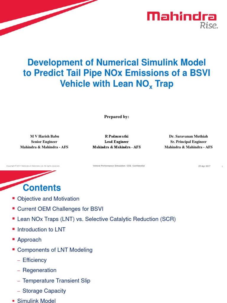 development-of-numerical-simulink-model-to-predict-tail-pipe-emissions ...