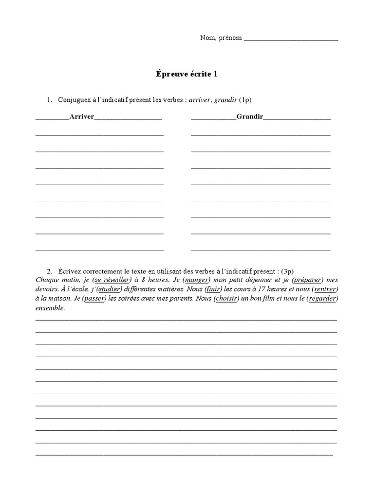 Conjugaison des verbes en français | PDF | Arts du langage et discipline
