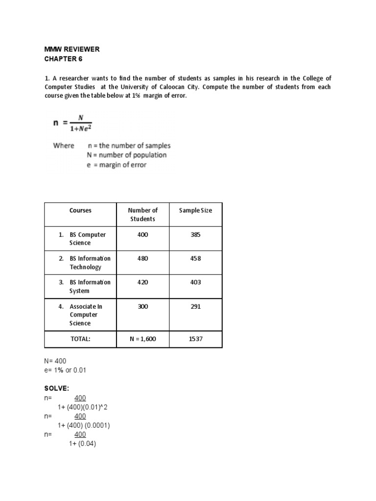 Reviewer Math | PDF | Sampling (Statistics) | Mode (Statistics)