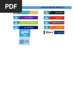 Lista de Precios Aniceto Gomez S.A | PDF