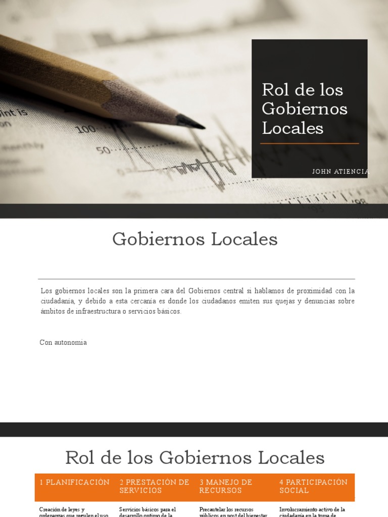 Rol de Los Gobiernos Locales | Descargar gratis PDF | Infraestructura ...