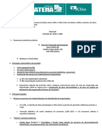 Fase de Transição Da Economia: Aula 05 Período de 1956 A 1964