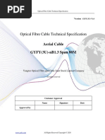 YOFC Technical Specification - GYFY (3U) - nB1.3-Span 80m