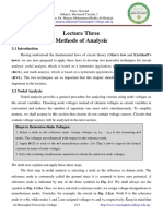 Lecture Three Methods of Analysis