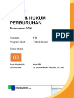 Modul 2022 - Msdm&hukum Perburuhan - Perencanaan SDM