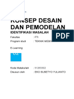 Konsep Desain Dan Pemodelan: Identifikasi Masalah