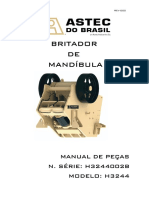 Britador DE Mandíbula: Manual de Peças N. SÉRIE: H3244002B MODELO: H3244