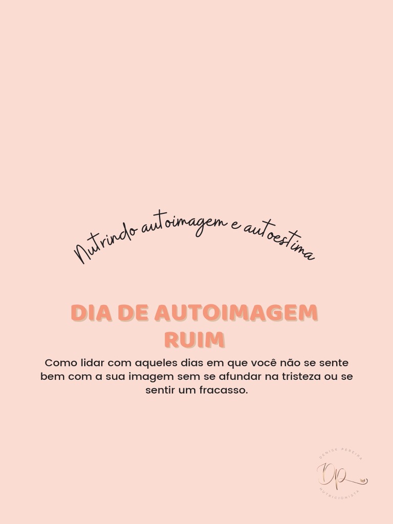 Como Lidar com Dias de Autoimagem Ruim | PDF | Carreira e Crescimento ...