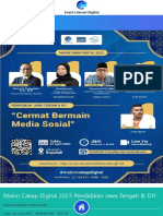 Makin Cakap Digital 2023 Pendidikan Jawa Tengah & DIY: Cermat Bermain Media Sosial