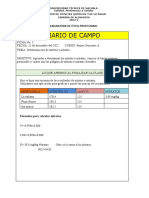 Diario de Campo DE EXPRESION ORAL Y ESCRITA