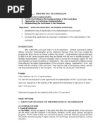 MODULE 4 Implementating The Curriculum
