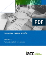 Pruebas de hipótesis para la media (PHM