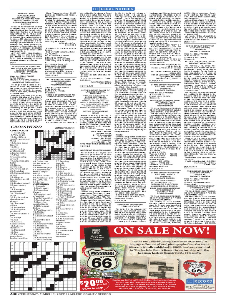 On Sale Now : Crossword PDF Probate Civil Law (Legal System) On Sale Now : Crossword PDF Probate Civil Law (Legal System)