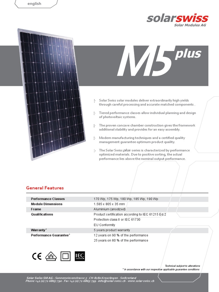 солнечная батарея swiss | PDF | Solar Panel | Electrical Engineering