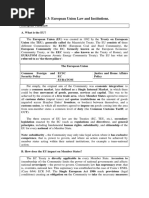 Unit 3 - European Union Law and Institutions