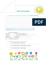 Test de Evaluare