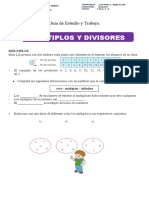 Múltiplos Y Divisores: Guía de Estudio y Trabajo