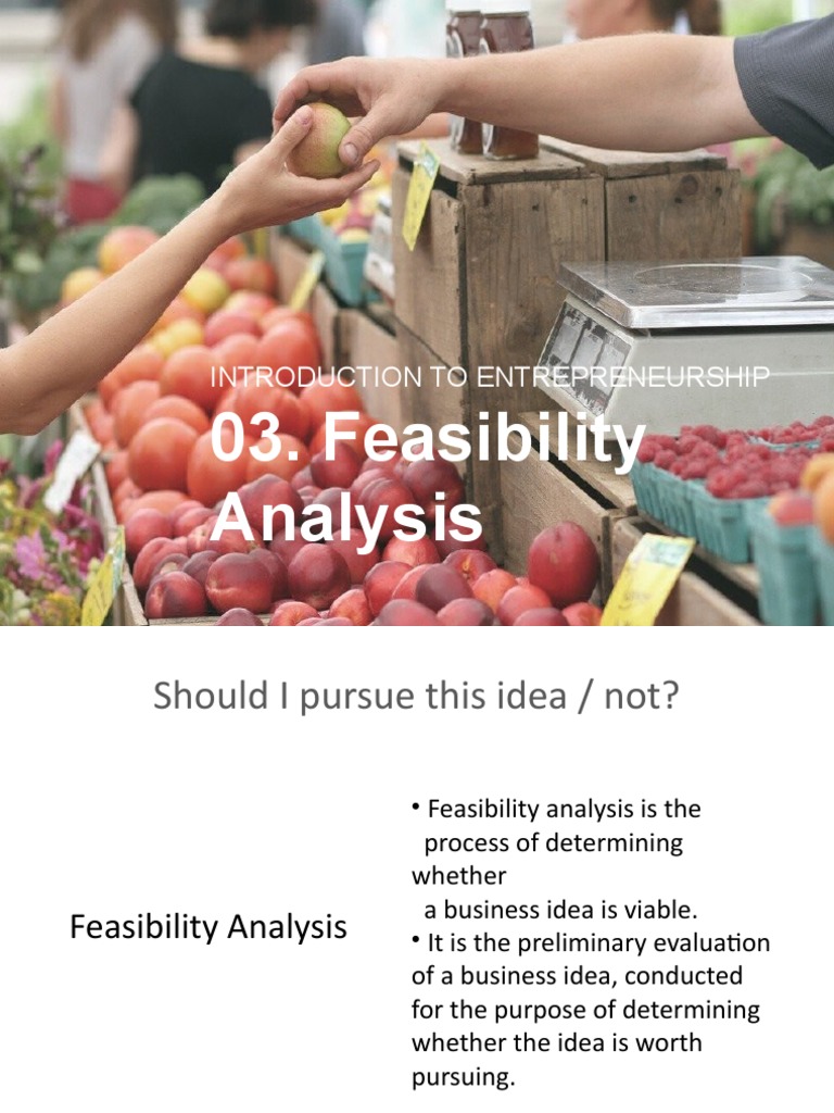 Feasibilty Analysis Uji Kelayakan Bisnis Pdf Entrepreneurship