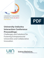 University-Industry Interaction Conference Proceedings