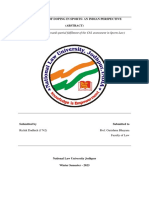 Mid-Term Project Towards Partial Fulfilment of The CA1 Assessment in Sports Law