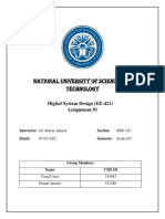 National University of Science and Technology: Digital System Design (EE-421) Assignment #1