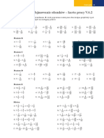 Dodawanie I Odejmowanie Ułamków - Karta Pracy V.6.2: Poziom A