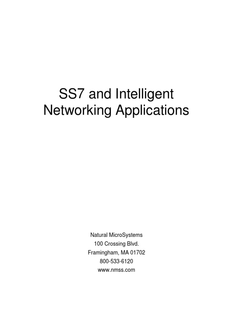 ss7 in Apps | PDF | Computer Network | Public Switched Telephone Network