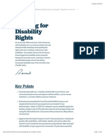 Fighting For Disability Rights: Key Points