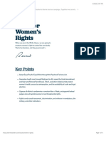 SANDERS, Bernie - Women’s Rights