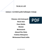 MAKALAH Bahaya Merokok Dikalangan Remaja