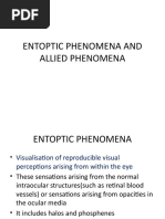 Entoptic Phenomena and Allied Phenomena