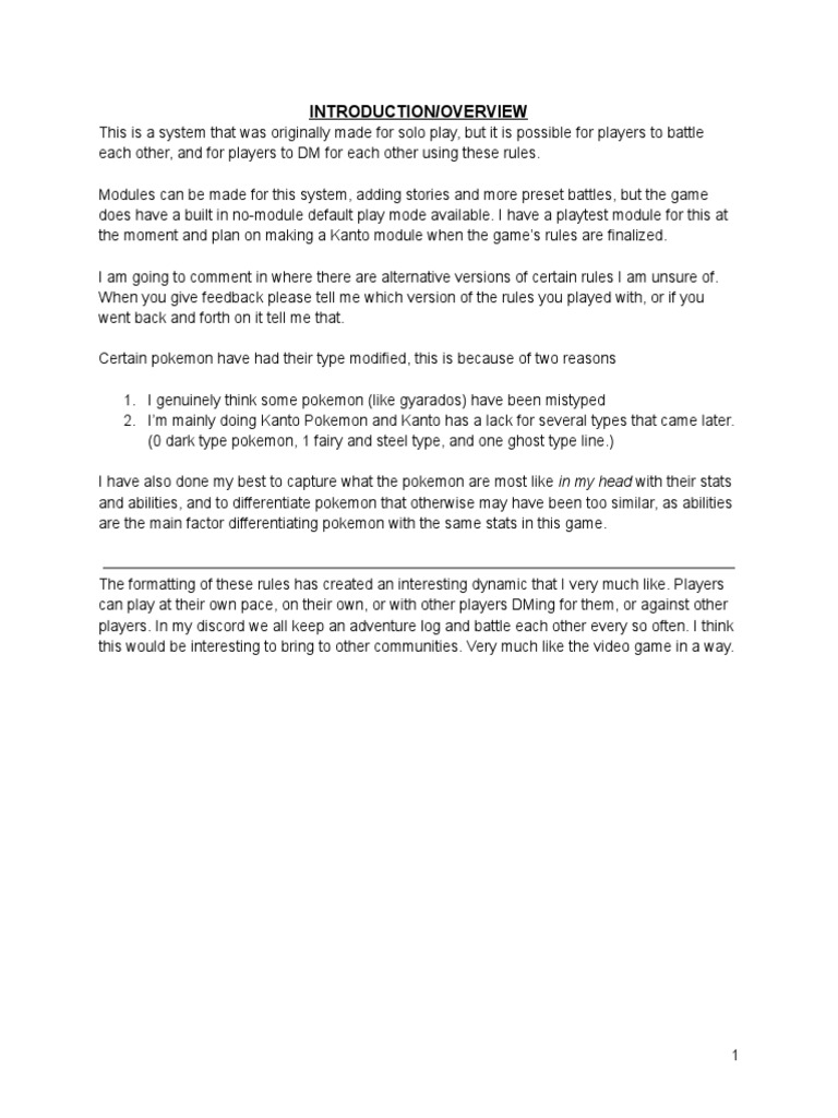 Naga sake s solo pokemon ruleset release version 1 6 pdf pok mon
