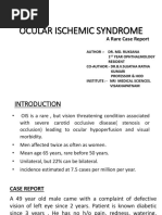 Ocular Ischemic Syndrome by Dr. Ruksana PDF