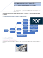 Unidad 2: Materiales de Construcción: Materiales Pétreos, Cerámicos Y Vidrio