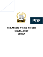 Reglamento Interno 2022-2023 Escuela Cinco Gorbea
