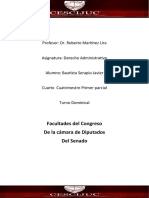 Facultades Del Congreso de La Cámara de Diputados Del Senado