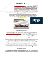 Fórmula 1: Regulamento Técnico