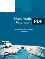 Matemática Financeira: Capitalização e Taxas Unidade 1