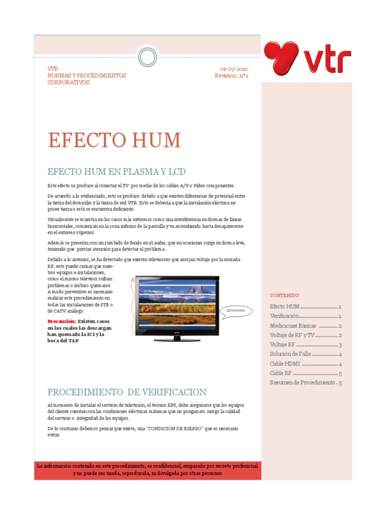 Procedimiento HUM | PDF | Hdmi | Televisión