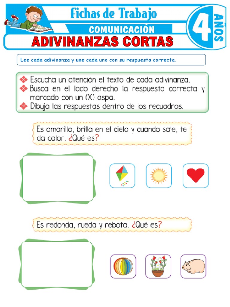 Adivinanzas Cortas para Ninos | PDF