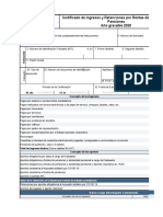 Certificado de Ingresos y Retenciones Por Rentas de Trabajo y de Pensiones Año Gravable 2020