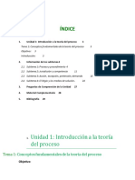 Índice: Unidad 1: Introducción A La Teoría Del Proceso