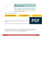 Bem-Vindo À Planilha de Cronograma de Obras Físico-Financeira Do Sienge