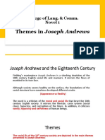Themes in Joseph Andrews (Book 1)