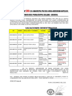 Ot Nº289-2023 Vacaciones Desestimadas